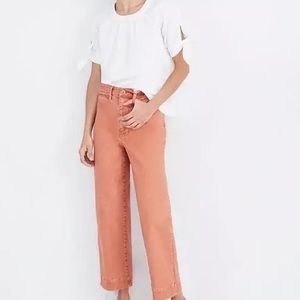 Madewell Slim Emmett Wide Leg Crop Pants Size 23